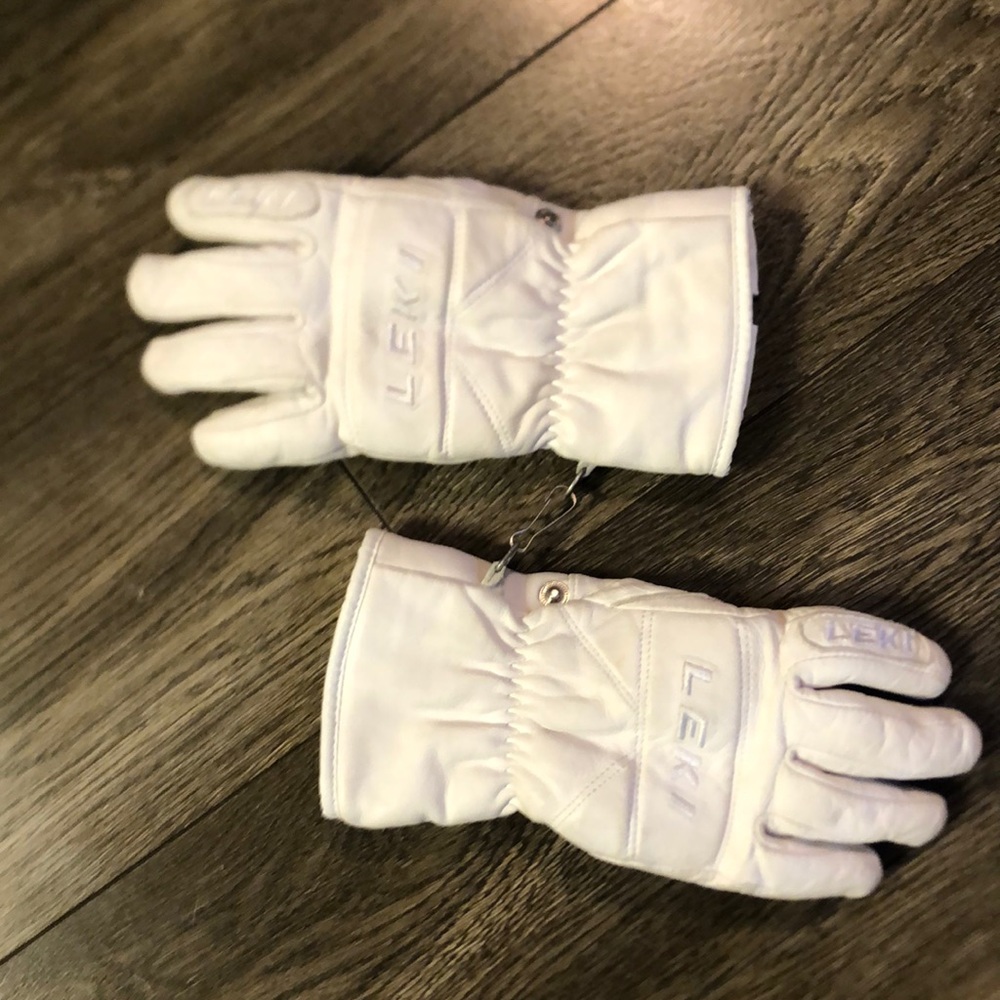 Leather ski gloves size 7.5